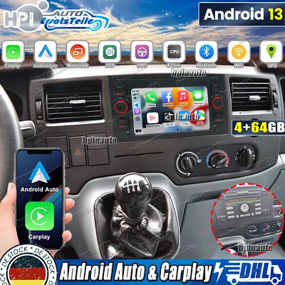 Android 13 Für Ford Transit 2006-2011 Autoradio GPS CarPlay Wifi BT RDS AHD MIC - Bild 1 von 4
