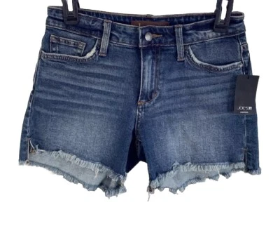 Joe's The Cut Off Denim Shorts Mujer 25 Azul Verano Vaqueros Dobladillo Crudo Elástico NUEVO Foto 1 de 4