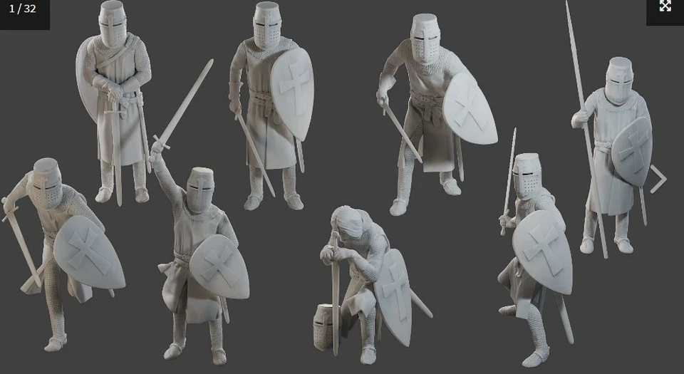 PEDDINGHAUS-DECALS Peddinghaus-3 D Pression 1/72 72F169 8 Ordre des Templiers