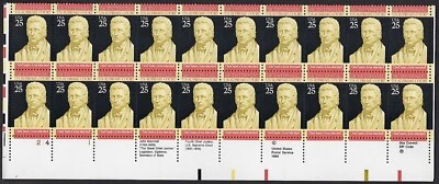 2415 MNH Plate Block of 20, 25-cent stamps - U.S. Supreme Court Bicentennial - Image 1 of 4