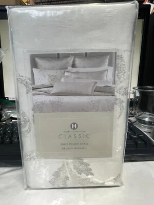 Hotel Collection Classic Frosted Scroll Euro Shams New - Image 1 of 4