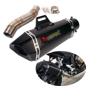 For Honda CBR300R CB300F Slip-on Exhaust Set 51mm Muffler Pipe Stainless Steel - Picture 1 of 11