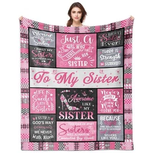 Sisters Gifts from Sister Sister Gifts Sister Blanket 60"x50" Gifts for Siste... - Picture 1 of 1