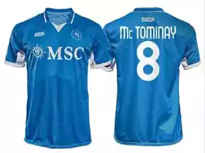 McTominay Jersey N°8 2024 2025 Home Official Authorized SSC Napoli Football - Picture 1 of 2