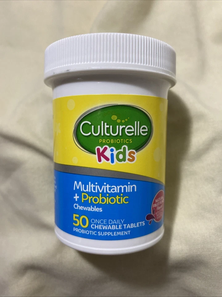 Culturelle Kids, Multivitamin + Probiotic 50 Chewables, Fruit Punch EXP 02/26 - Image 1 of 1