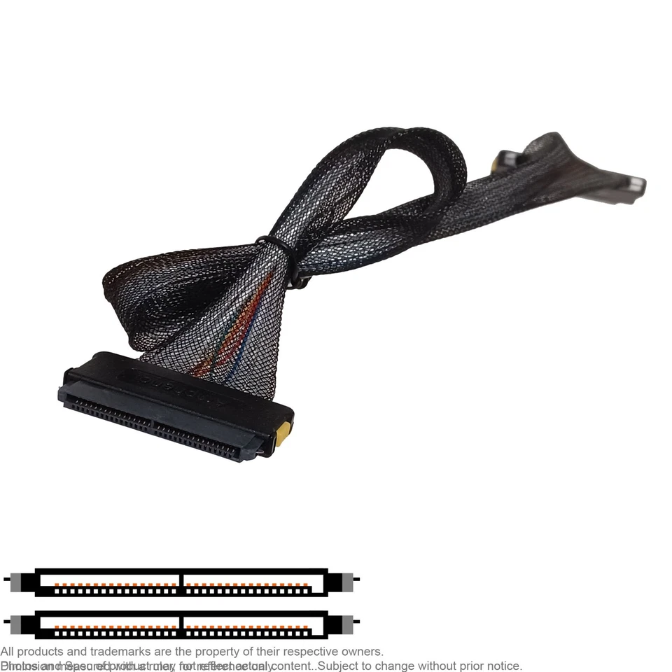 SAS Multilane Backplane Cable SFF-8484 SFF8484 18" HP 361316-009 N Proliant - Image 1 of 4