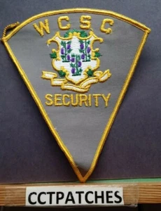 WESTERN CONNECTICUT STATE COLLEGE UNIVERSITY SECURITY (TAN) SHOULDER PATCH CT - Picture 1 of 3