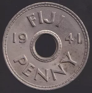 Fiji 1941 One Penny 1d George VI - Extra Fine - Picture 1 of 3