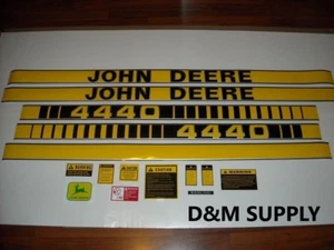Juego de calcomanías de tractor John Deere 4440 para adaptarse con kit de precaución y logotipo - Imagen 1 de 1