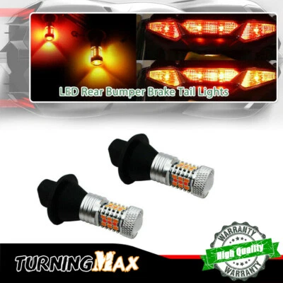 Bombillas LED Switchback rojas y ámbar para 08-18 Kawasaki Concours 14 intermitente trasero Foto 1 de 4