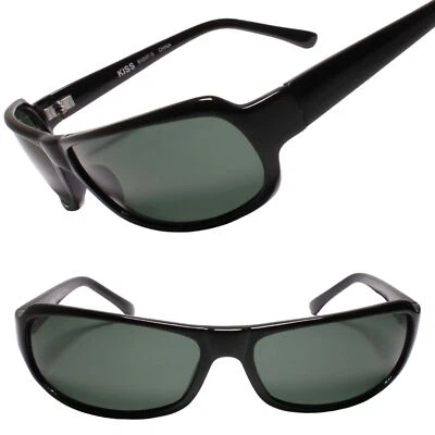 Funky гранж эстетический подлинный винтажный прямоугольник черные солнцезащитные очки - Изображение 1 из 3