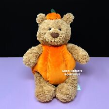 Jellycat BARTHOLOMEW BEAR PUMPKIN Soft Plush Toy NWT Halloween Stuffed Teddy HTF