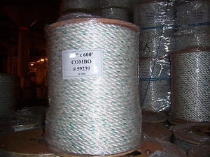 3/4 x 600 Polydac combo rope / dock line / anchor line / climbing rope - Picture 1 of 1