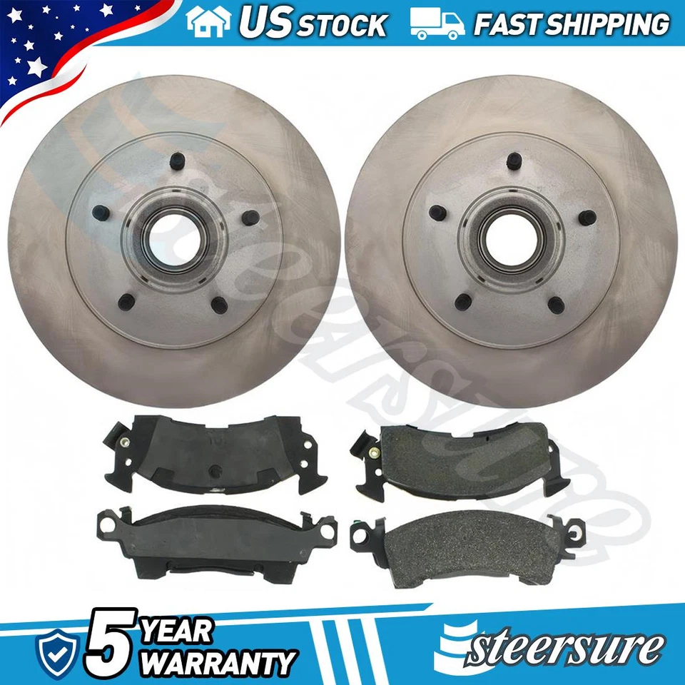 前刹车片和转子套件适用于别克 Roadmaster 1991 5.0L V8 — 第 1/1 张图片