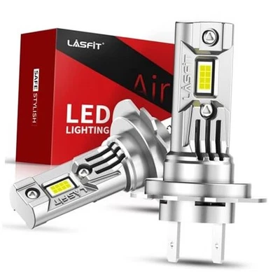 LASFIT BEAM Bombillas antiniebla superbrillantes de 6000 K de color blanco frío, no H7
