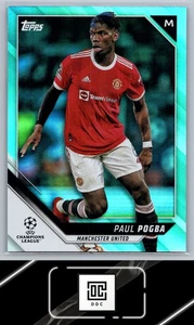 2021-22 Topps UEFA Champions League #66 Paul Pogba Aqua Foil #/299 - Picture 1 of 2