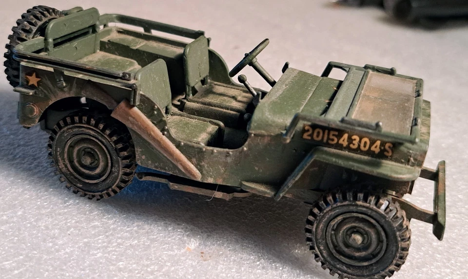 4" Nicely Detailed Plastic Jeep 1/32 ? 1/35 ? 1/33 ? - Lot 483 - Image 1 of 4