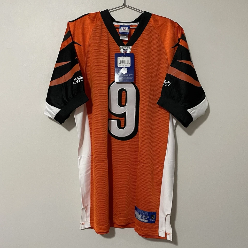 Camiseta deportiva para hombre Reebok Cincinnati Bengals Carson Palmer 2003/10 cosida naranja 48 Foto 1 de 4