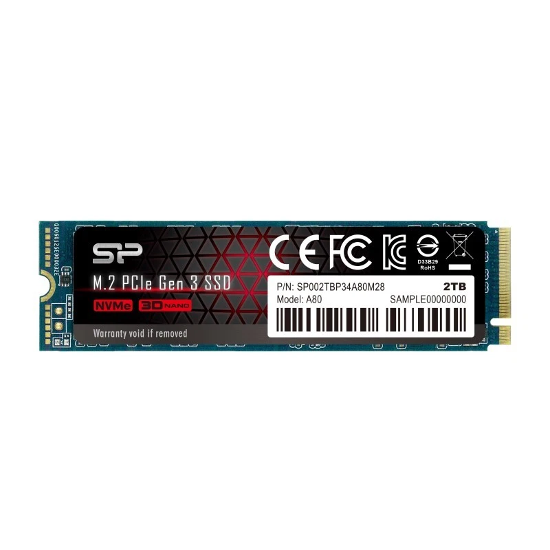 Silicon Power P34A80 M.2 2000 GB PCI Express 3.0 SLC NVMe - Immagine 1 di 1