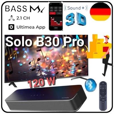 ULTIMEA Solo B30 Pro 2.1 Kanale Soundbar, Lautsprecher, 120 Watt, Bluetooth 5.3. - Bild 1 von 4