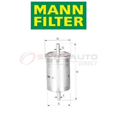 MANN FILTER Fuel Filter for 1998-2010 Volkswagen Beetle 1.8L 2.0L 2.5L L4 L5 bj Foto 1 de 4