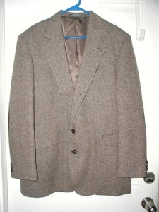 Vintage 44L? Taos Country Tweed wool Blazer Suit Jacket Mens Western Cowboy - Picture 1 of 6