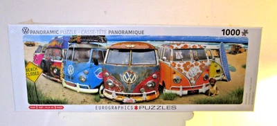 VW Volkswagen Bus 1000 Piece Panoramic Jigsaw Puzzle Eurographics New Sealed - Image 1 of 4