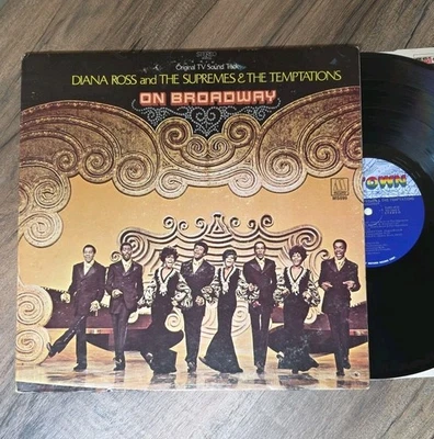 Diana Ross And The Supremes & The Temptations ~ On Broadway ~ Vinyl LP 1969 VG - Image 1 of 4
