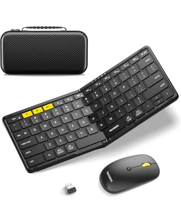 Foldable Keyboard and Mouse With Case Samsers KM08 Bluetooth Keyboard Mouse  - Image 1 of 4