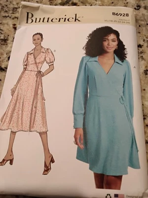 NEW Butterick Women's Dress Pattern  Short/Long Sleeve Sizes 18-26 - Image 1 of 2
