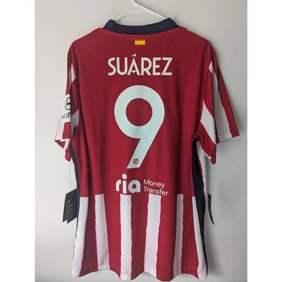 Camiseta deportiva local del Atlético de Madrid 2020/21 Luis Suárez para hombre XL NUEVA CON ETIQUETAS kit de fútbol auténtico Foto 1 de 4