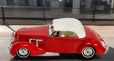 Matchbox Models of Yesteryear YY-18 1937 Cord 812 Phaeton Red White Vtg 1978 EXC - Image 1 of 4