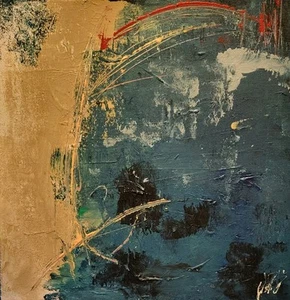 Original Abstract Modern Canvas Art Piece - Picture 1 of 10