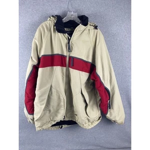 American Eagle Herren L AE77 Performance Reißverschluss und Taschen Jacke beige gestreift - Bild 1 von 9