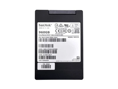 SanDisk  960GB 2.5inch SATA Internal SSD 6.0Gb/s ( SDLF1DAR-960G-1HA1) - Image 1 of 4