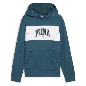 PUMA Squad Pullover Hoodie Youth Boys Green Casual Outerwear 68277522 - Picture 1 of 2