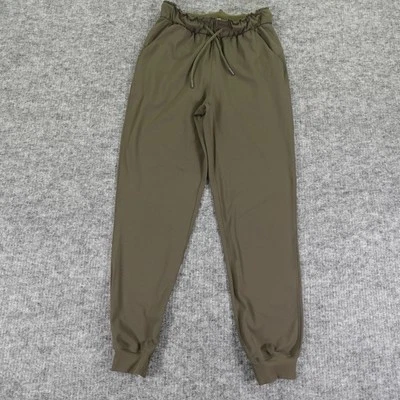 Corredor deportivo Lululemon Keep Moving para mujer 4 verde tiro alto cordón lycra Foto 1 de 4