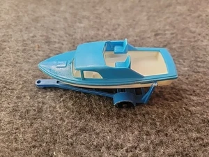 VINTAGE LESNEY MATCHBOX BOAT & TRAILER SUPERFAST - Picture 1 of 6