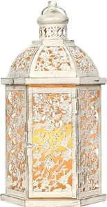 NEEDOMO Lanterns Decorative Indoor, 13.8" Vintage Outdoor Lantern, Metal Candle - Picture 1 of 12