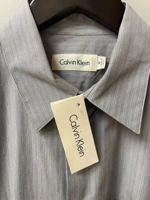 Calvin Klein Collection Button Up Darted Shirt Made in Italy Medium NWT $195 Men - Image 1 of 4