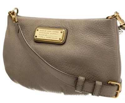 Marc Jacobs Gris Guijarro Cuero Cartera Bolso de Mano Bandolera Bolso de Hombro para Mujer’s Foto 1 de 4