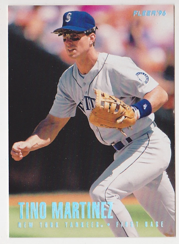 1996 Fleer Tiffany Glossy #188 Tino Martinez New York Yankees - Image 1 of 2