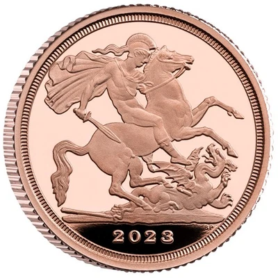 2023 Proof Great Britain Gold Coronation of King Charles III Quarter Sovereign - Image 1 of 4