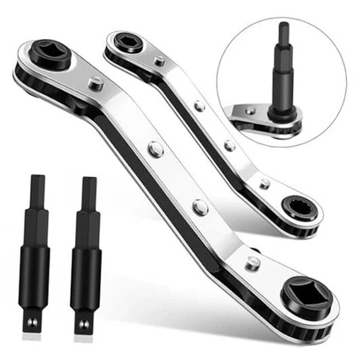 2 peças conjunto de chaves de serviço HVAC, 3/16" a 3/8" e 5/16" x 2 chaves + 2 brocas hexagonais - Imagem 1 de 4