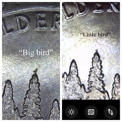 2019 P Idaho RONR Quarter Error Type 1&2 !!!!! Birds In The Tree!!!!!!!! - Image 1 of 4
