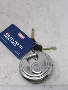 ABUS Diskus 20/70 Stainless Steel Padlock 360° Protection Made in Germany New - Bild 1 von 5