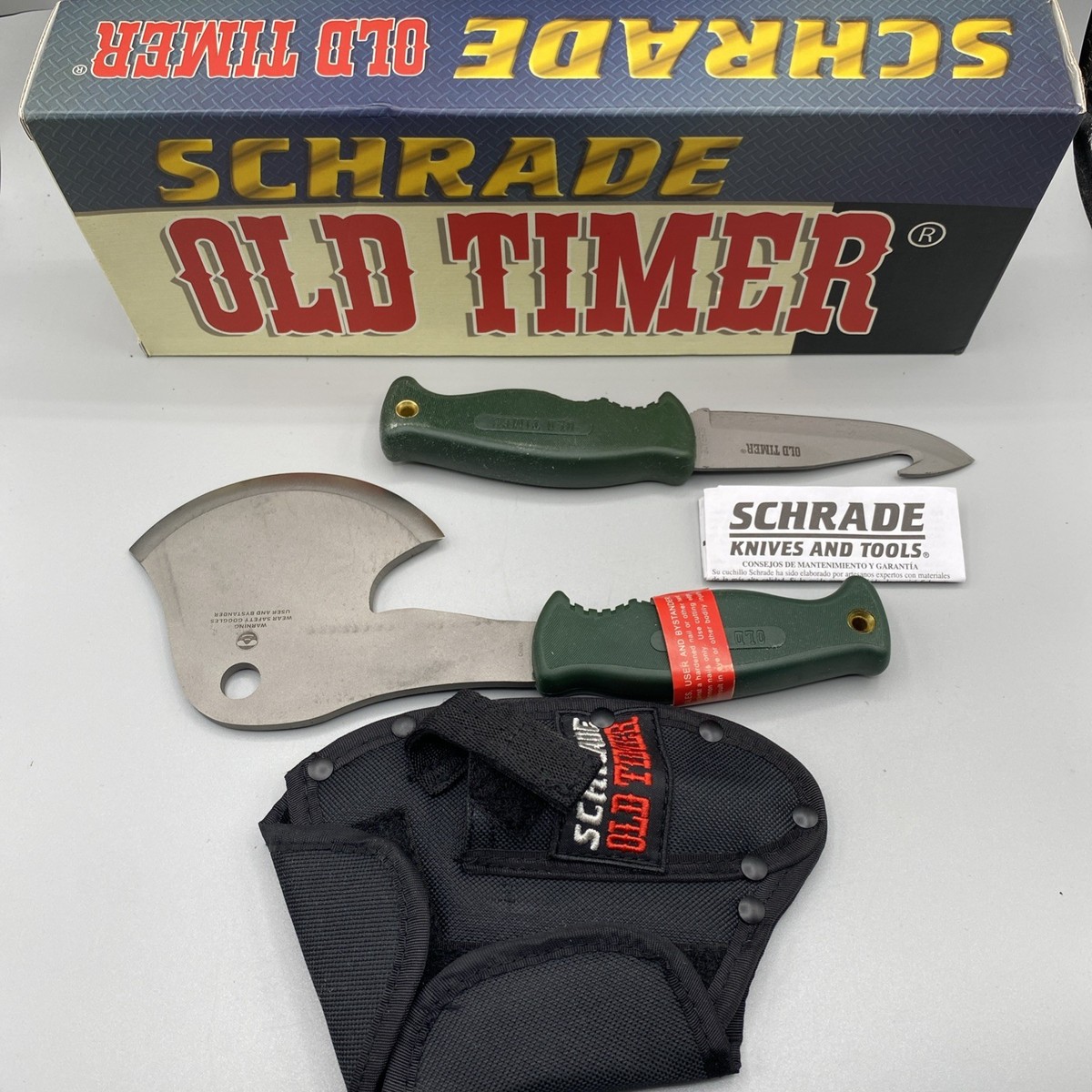 Schrade Rubber Handle Hunting Collectible Fixed Blade Knives Schrade Rubber Handle Hunting Collectible Fixed Blade Knives