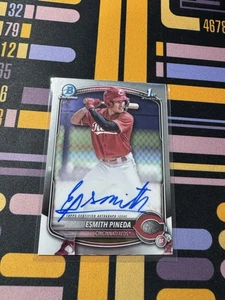 Bowman Esmith Pineda 2025 cromo primer automático - Imagen 1 de 2