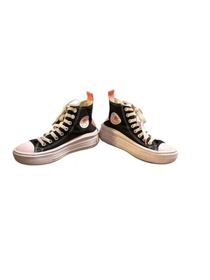Zapatillas Converse All Star Move Hi Platform negras/rosa niños talla 3,5 Foto 1 de 4