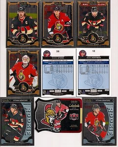 2015-16 OPC O-Pee-Chee Platinum Ottawa Senators Team Set w/ Logo (9) - Picture 1 of 1